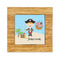 Pirate Scene Bamboo Trivet with 6" Tile - FRONT