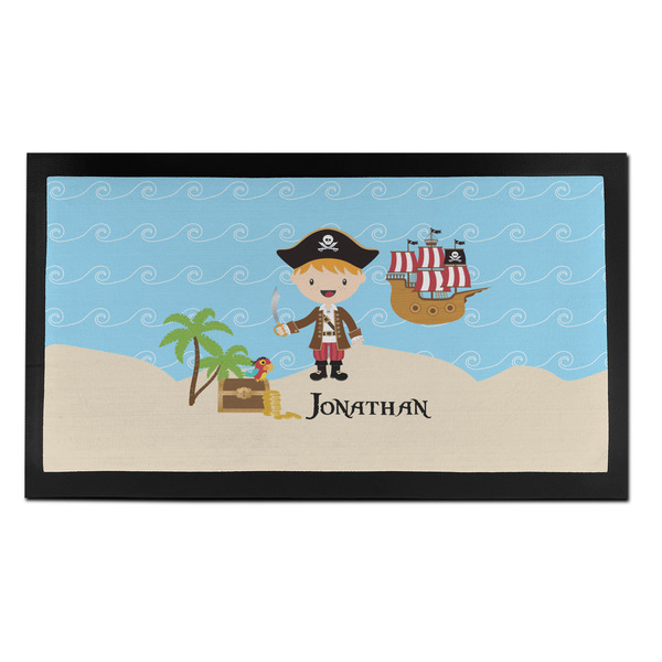 Custom Pirate Scene Bar Mat - Small (Personalized)