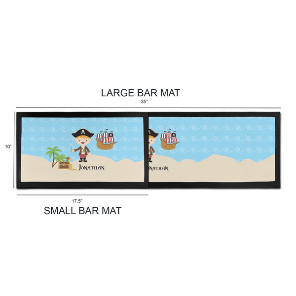 Pirate Scene Bar Mats - Sizing Chart