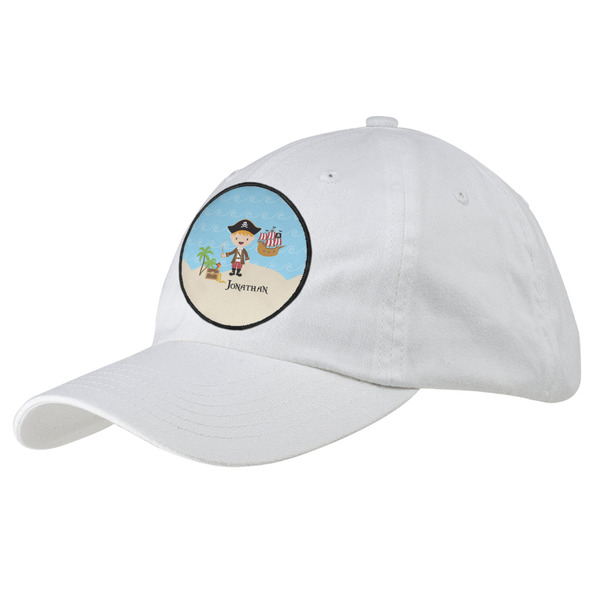 Custom Pirate Scene Baseball Cap - White (Personalized)