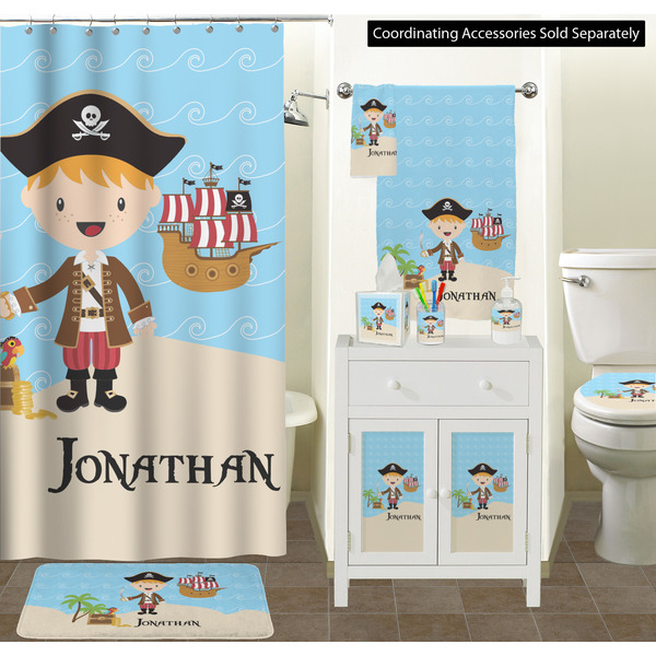 Personalized Pirate Bathroom Scene