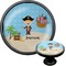 Pirate Scene Cabinet Knob (Black) (Personalized)