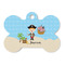 Pirate Scene Bone Shaped Dog ID Tag (Personalized)