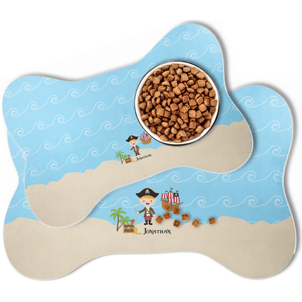 Pirate Scene Bone Shaped Dog Mats - MAIN