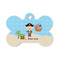 Pirate Scene Bone Shaped Dog ID Tag - Small (Personalized)