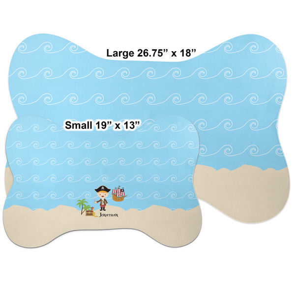 Pirate Scene Bone Shaped Mat Comparison