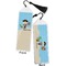 Pirate Scene Bookmark with tassel - Front and Back