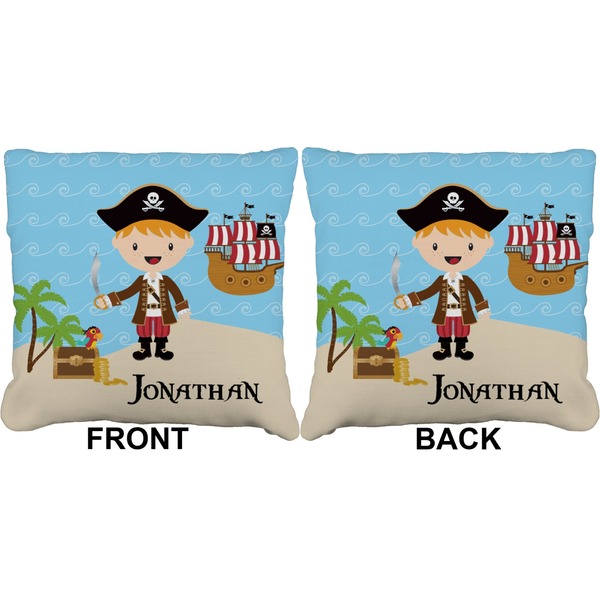 Pirate Scene Burlap Pillow Approval