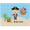 Personalized Pirate Burlap Placemat