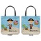 Personalized Pirate Canvas Tote - Front and Back