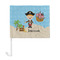 Pirate Scene Car Flag - Large - FRONT