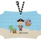 Pirate Scene Rear View Mirror Ornament (Personalized)