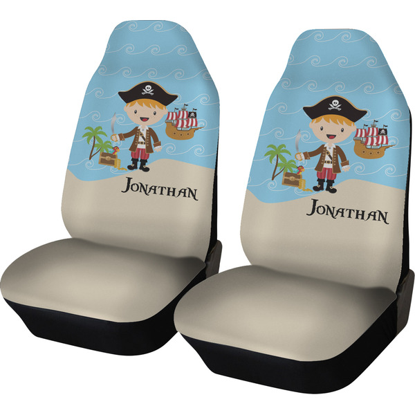 Custom Pirate Scene Car Seat Covers (Set of Two) (Personalized)