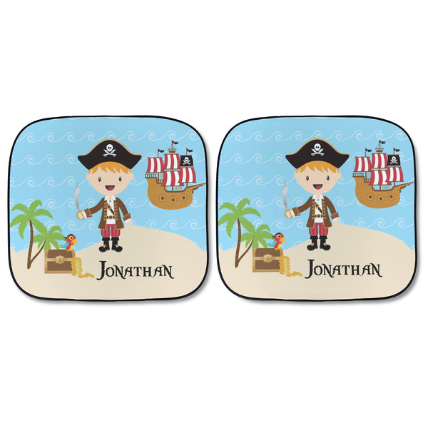 Pirate Scene Car Sun Shades - FRONT