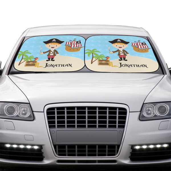 Pirate Scene Car Sun Shades - IN CONTEXT