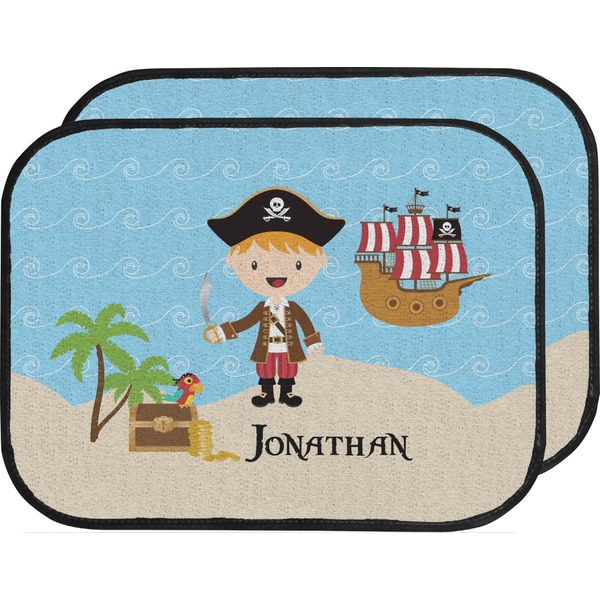 Personalized Pirate Custom Car Floor Mats (Back Seat)
