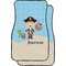 Personalized Pirate Custom Car Floor Mats (Front Seat)