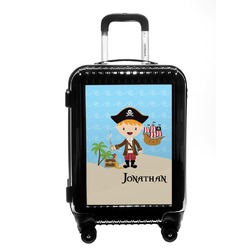 Pirate Scene Carry On Hard Shell Suitcase (Personalized)