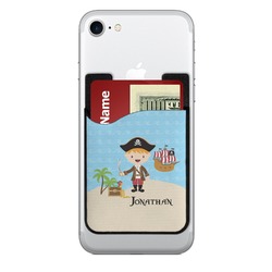 Pirate Scene 2-in-1 Cell Phone Credit Card Holder & Screen Cleaner (Personalized)
