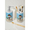 Pirate Scene Ceramic Bathroom Accessories - LIFESTYLE (toothbrush holder & soap dispenser)