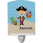 Pirate Scene Ceramic Night Light (Personalized)