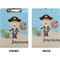 Personalized Pirate Clipboard (Letter) (Front + Back)
