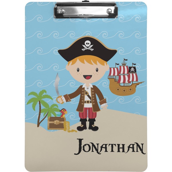 Custom Pirate Scene Clipboard (Letter Size) (Personalized)