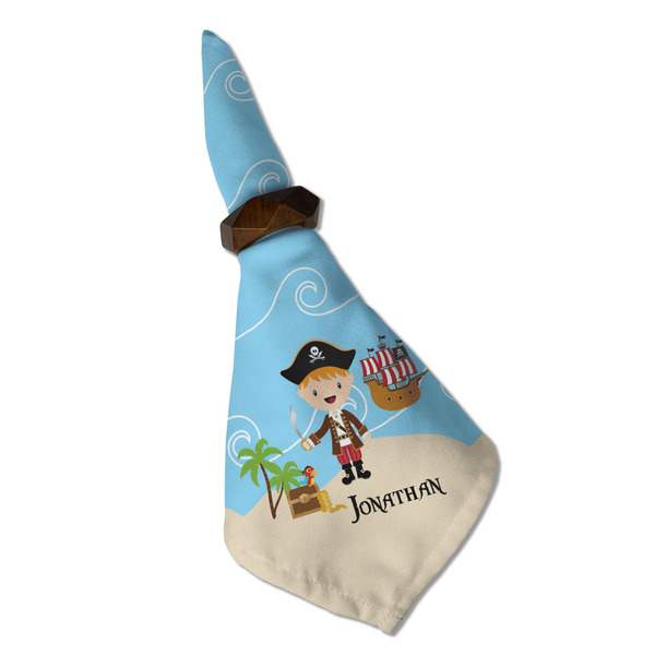 Pirate Scene Cloth Napkins - Personalized Dinner (Folded in Ring) (MAIN)