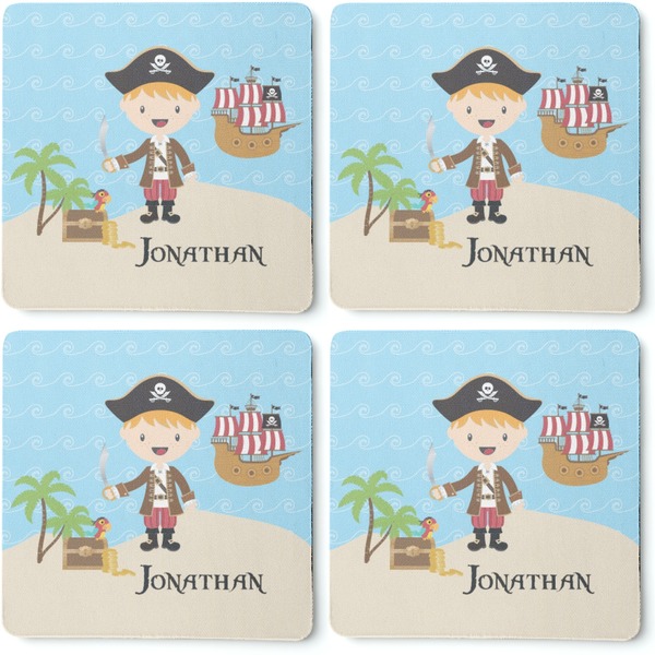 Pirate Scene Coaster Rubber Back - Apvl