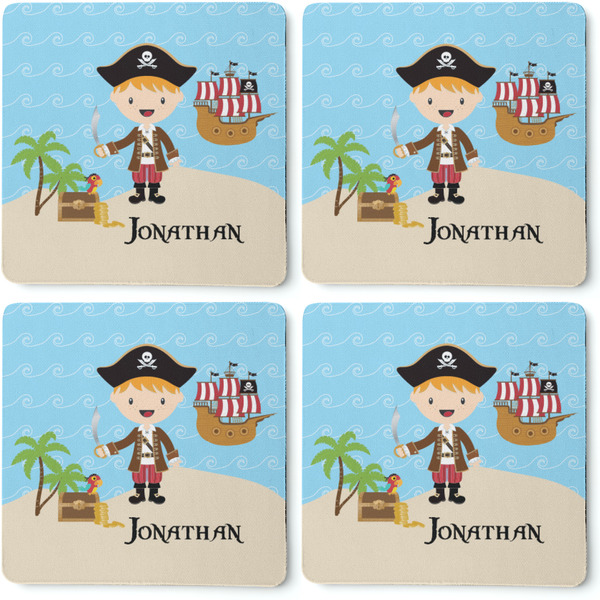 Pirate Scene Coaster Rubber Back - Apvl