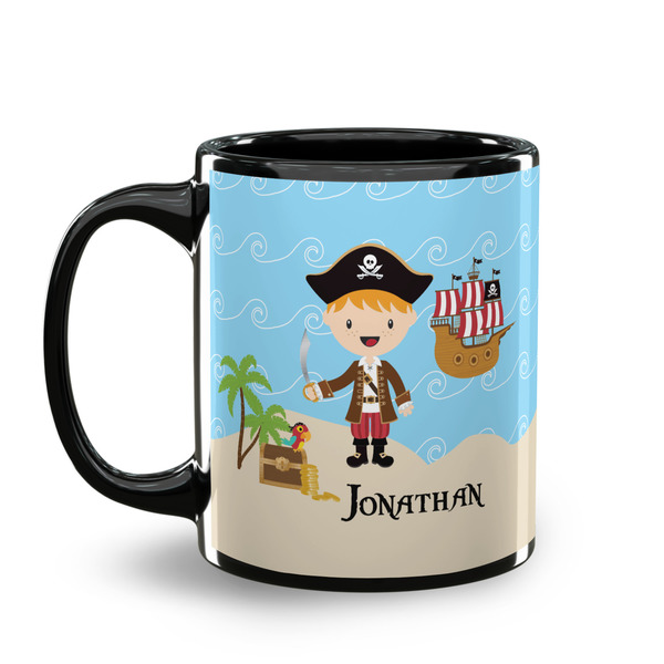 Pirate Scene Coffee Mug - 11 oz - Black