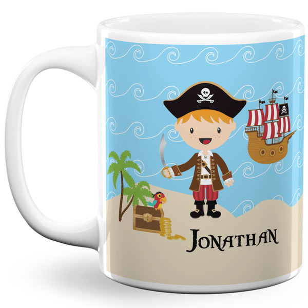 Custom Pirate Scene 11 Oz Coffee Mug - White (Personalized)