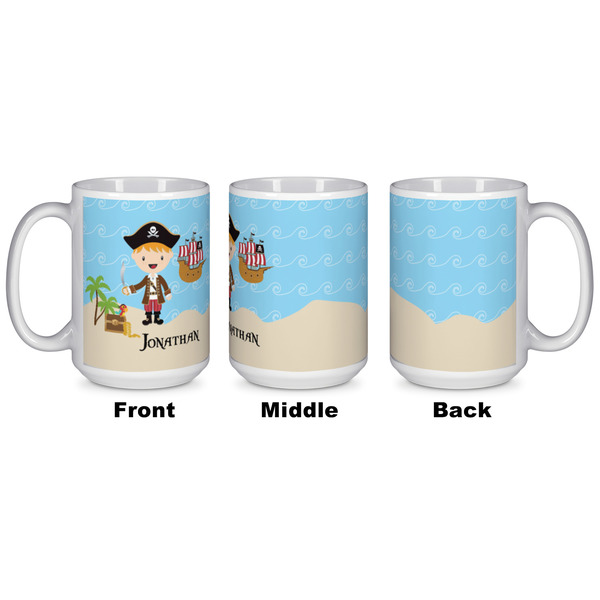 Pirate Scene Coffee Mug - 15 oz - White APPROVAL