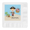 Pirate Scene Embossed Decorative Napkins (Personalized)