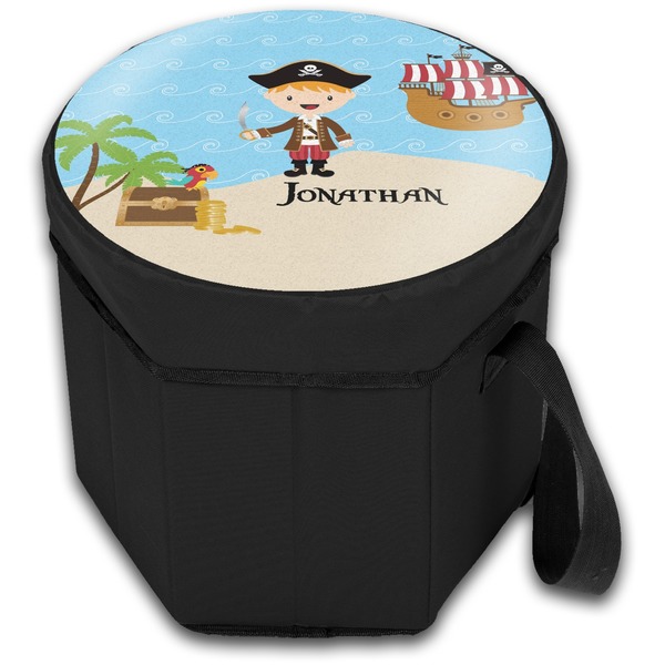 Personalized Pirate Collapsible Personalized Cooler & Seat (Closed)