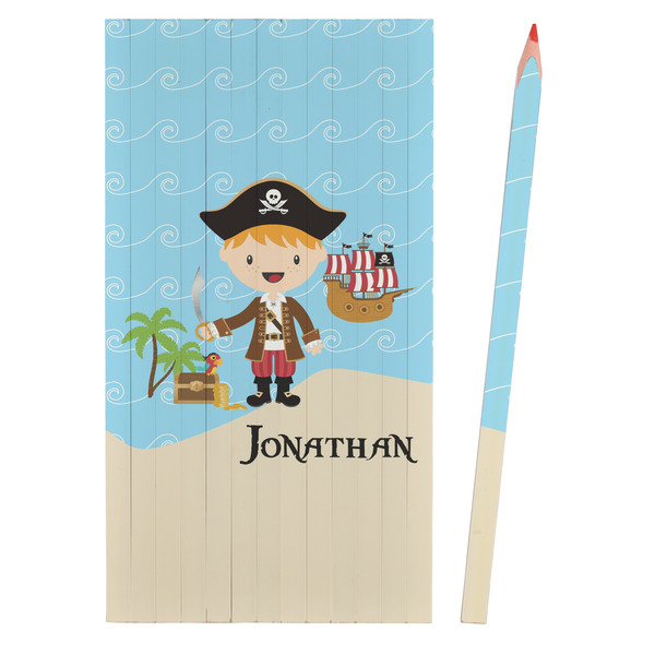 Pirate Scene Colored Pencils - Front View