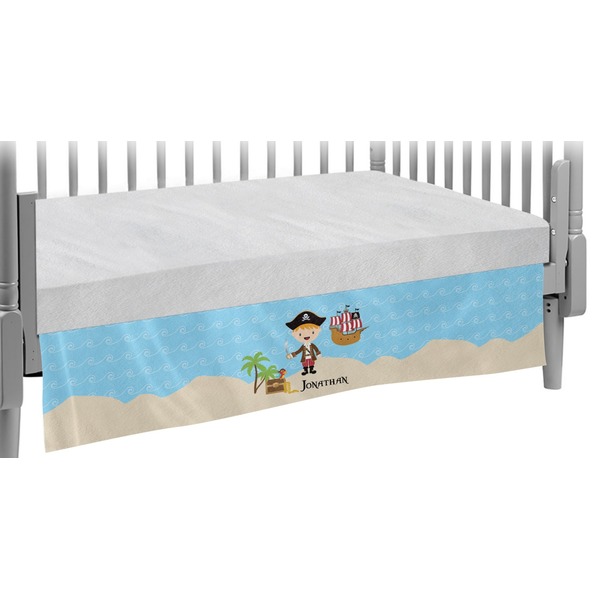 Custom Pirate Scene Crib Skirt (Personalized)