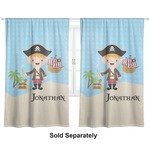 Pirate Scene Curtain Panel - Custom Size (Personalized)