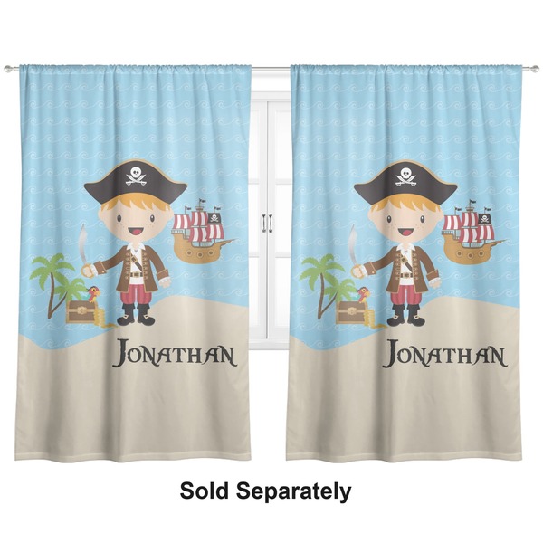 Personalized Pirate Curtain 112x80 - Lined