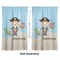 Personalized Pirate Curtain 112x80 - Lined
