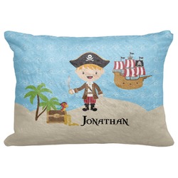 Pirate Scene Decorative Baby Pillowcase - 16"x12" (Personalized)