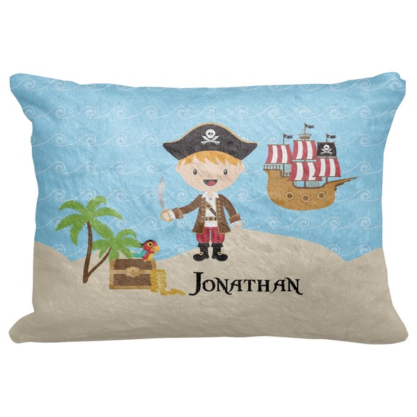 Custom Pirate Scene Decorative Baby Pillowcase - 16"x12" (Personalized)