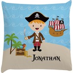 Pirate Scene Decorative Pillow Case (Personalized)