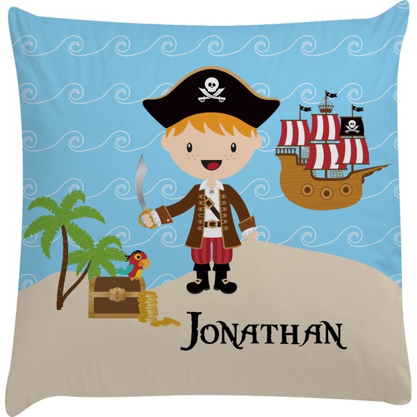 Custom Pirate Scene Decorative Pillow Case (Personalized)