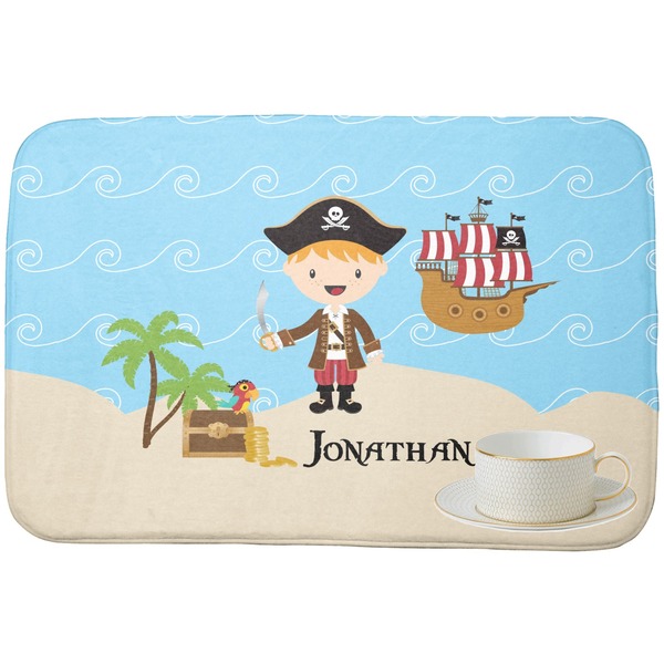 Pirate Scene Dish Drying Mat