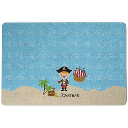 Pirate Scene Dog Food Mat w/ Name or Text