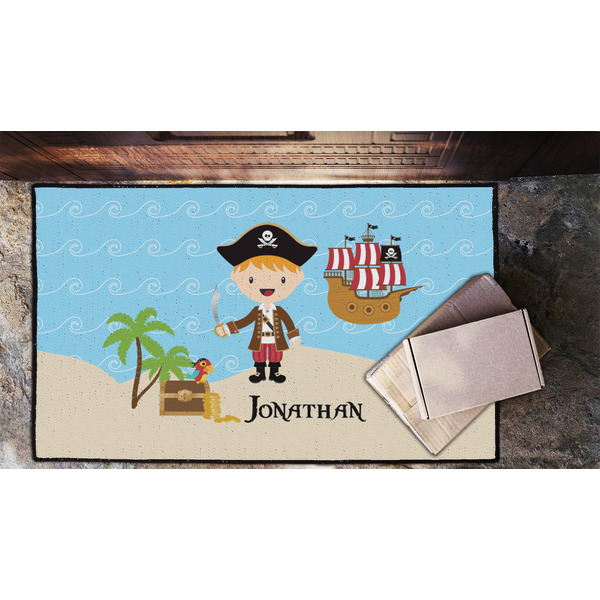 Pirate Scene Door Mat - LIFESTYLE (Lrg)