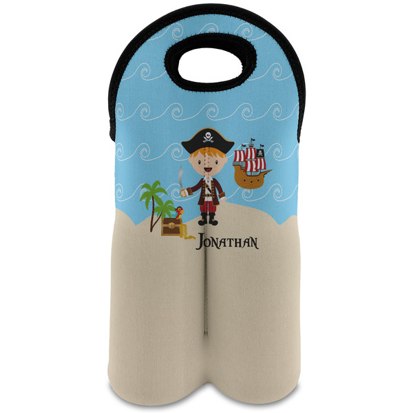 Custom Pirate Scene Wine Tote Bag (2 Bottles) (Personalized)