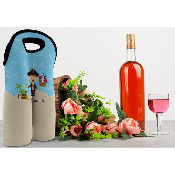 Pirate Scene Double Wine Tote - LIFESTYLE (new)