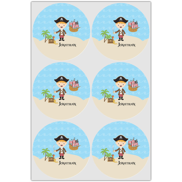 Pirate Scene Drink Topper - Large - Set of 6